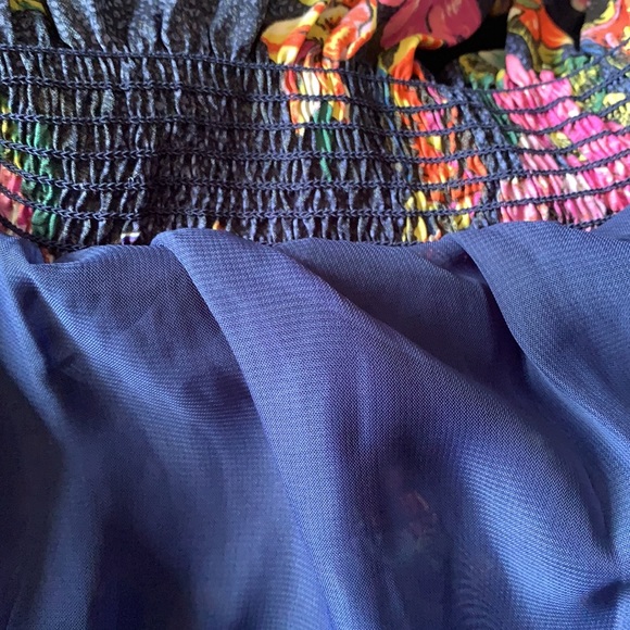 Strapless Ruffled Colorful Dress - Picture 7 of 7